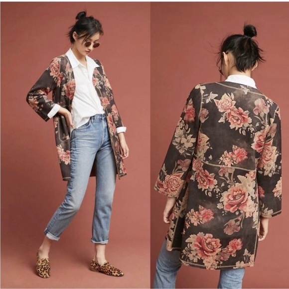 Anthropologie Jackets & Blazers - RARE Monarc for Anthropology floral jacket